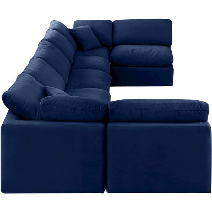 Indulge Navy Velvet Modular Sectional