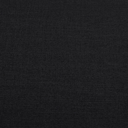 Kimora Black Linen Textured Fabric Loveseat