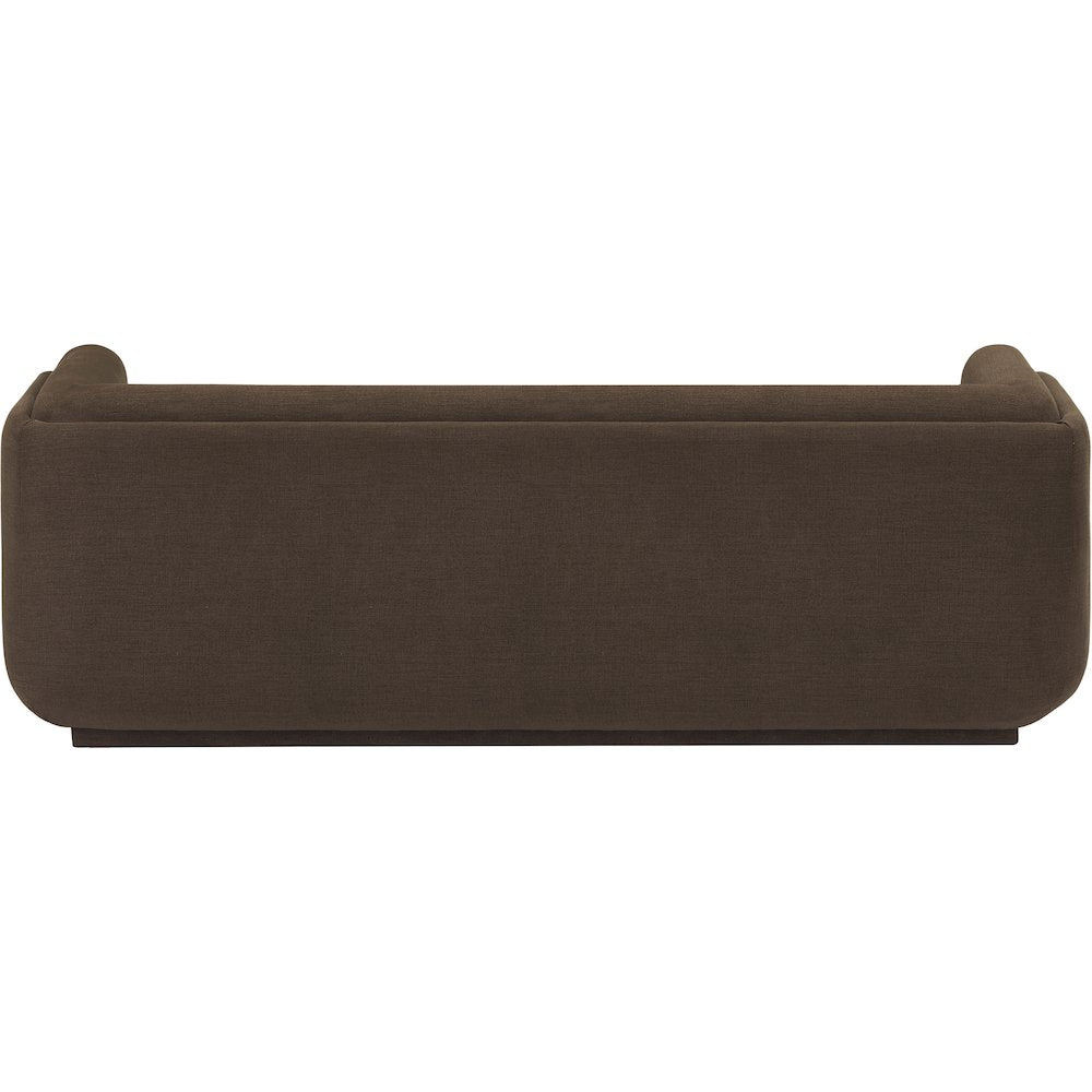 Kimora Brown Linen Textured Fabric Sofa