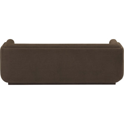 Kimora Brown Linen Textured Fabric Sofa