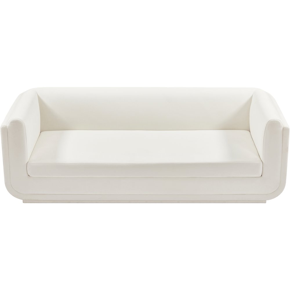 Kimora Cream Linen Textured Fabric Sofa