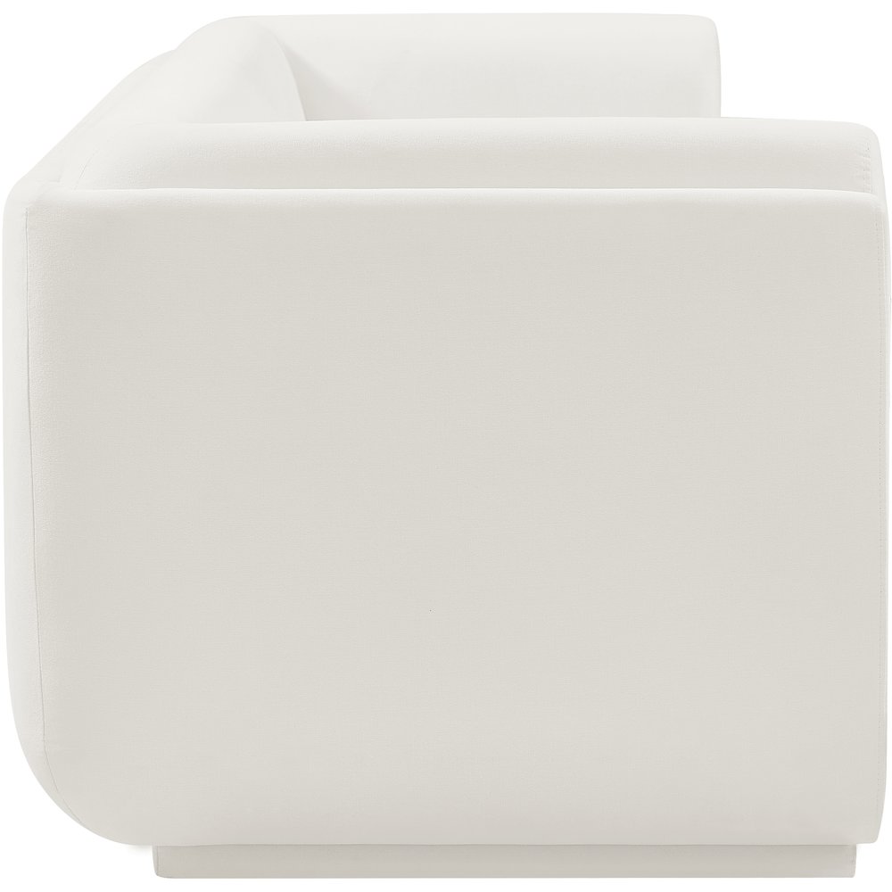 Kimora Cream Linen Textured Fabric Sofa