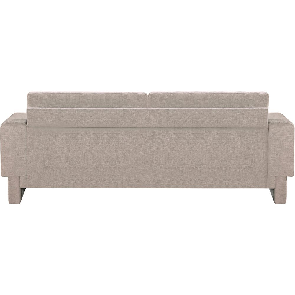Madeline Beige Chenille Fabric Sofa