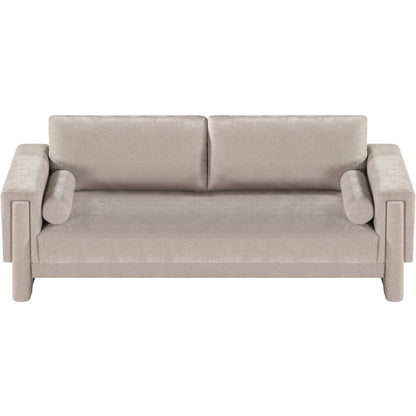 Madeline Beige Chenille Fabric Sofa