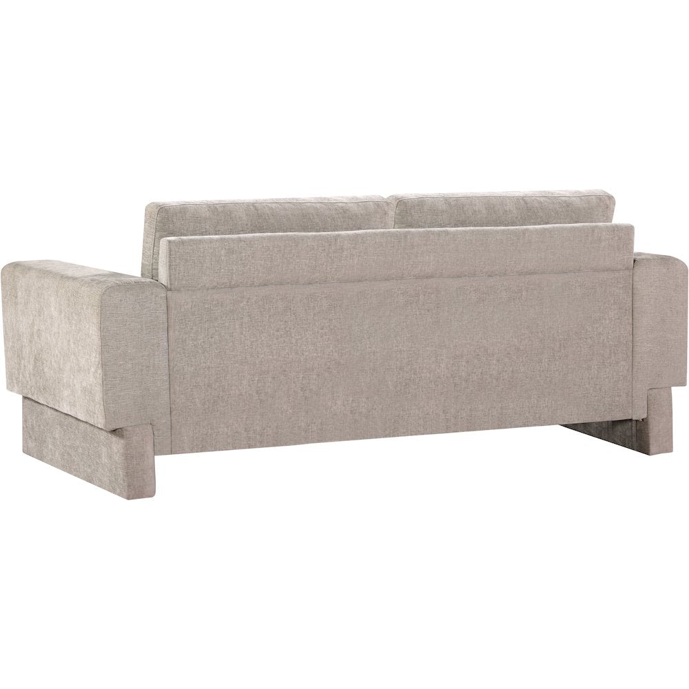 Madeline Beige Chenille Fabric Sofa