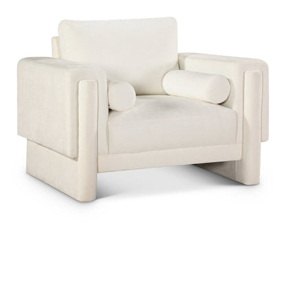 Madeline Cream Chenille Fabric Chair