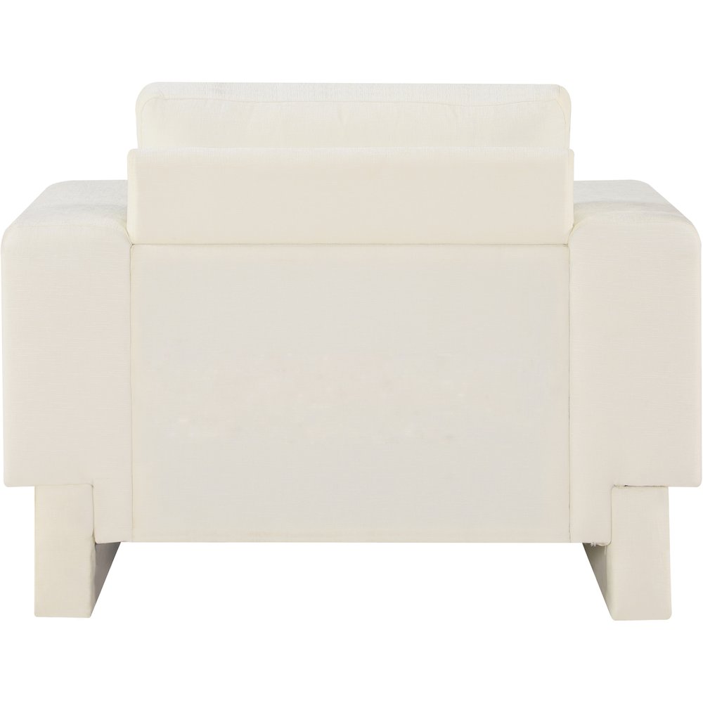 Madeline Cream Chenille Fabric Chair