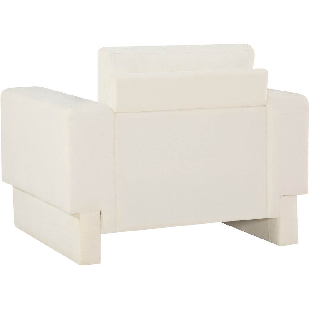 Madeline Cream Chenille Fabric Chair