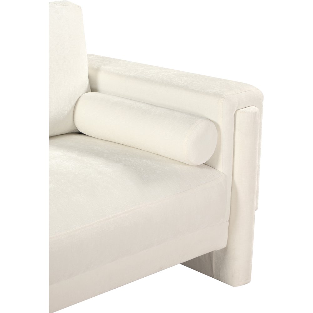 Madeline Cream Chenille Fabric Chair