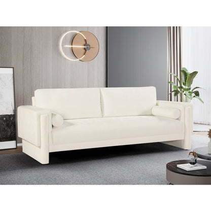 Madeline Cream Chenille Fabric Sofa
