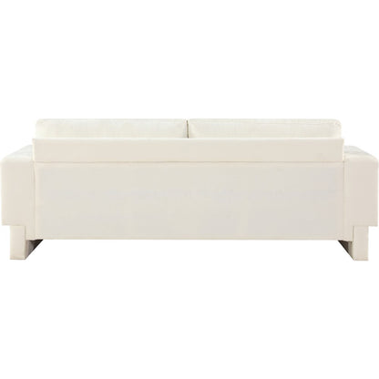 Madeline Cream Chenille Fabric Sofa