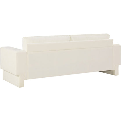 Madeline Cream Chenille Fabric Sofa
