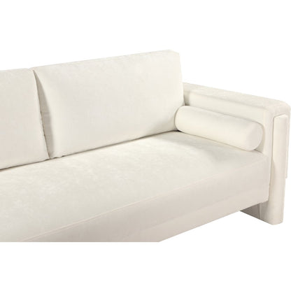 Madeline Cream Chenille Fabric Sofa
