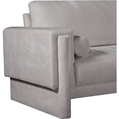 Madeline Grey Chenille Fabric Chair