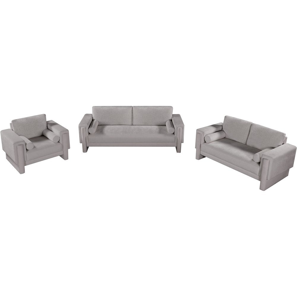 Madeline Grey Chenille Fabric Chair