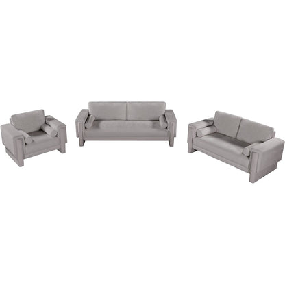 Madeline Grey Chenille Fabric Chair