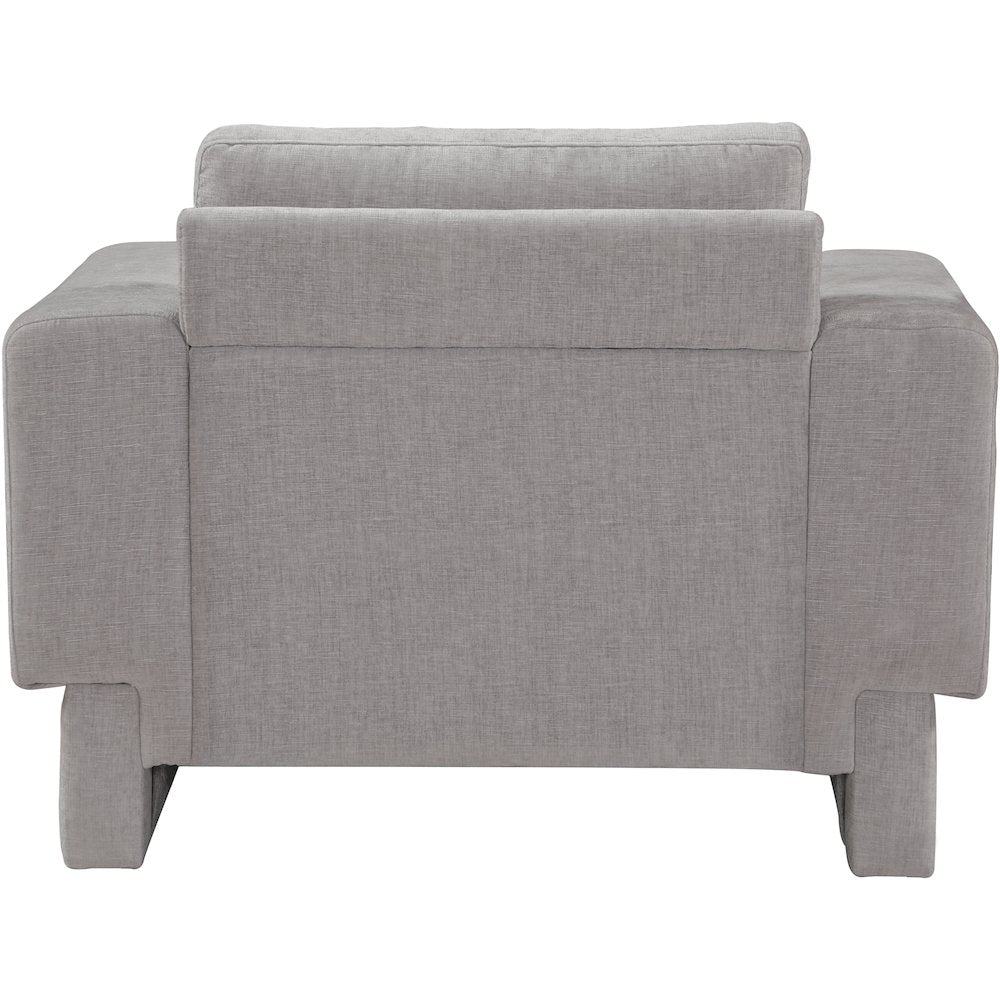 Madeline Grey Chenille Fabric Chair