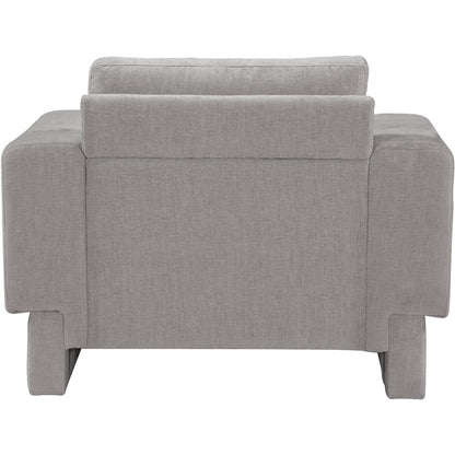 Madeline Grey Chenille Fabric Chair