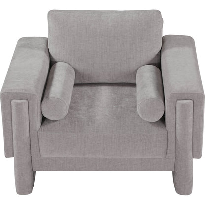 Madeline Grey Chenille Fabric Chair