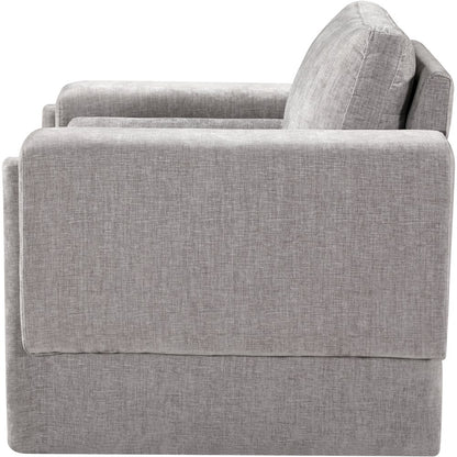 Madeline Grey Chenille Fabric Chair