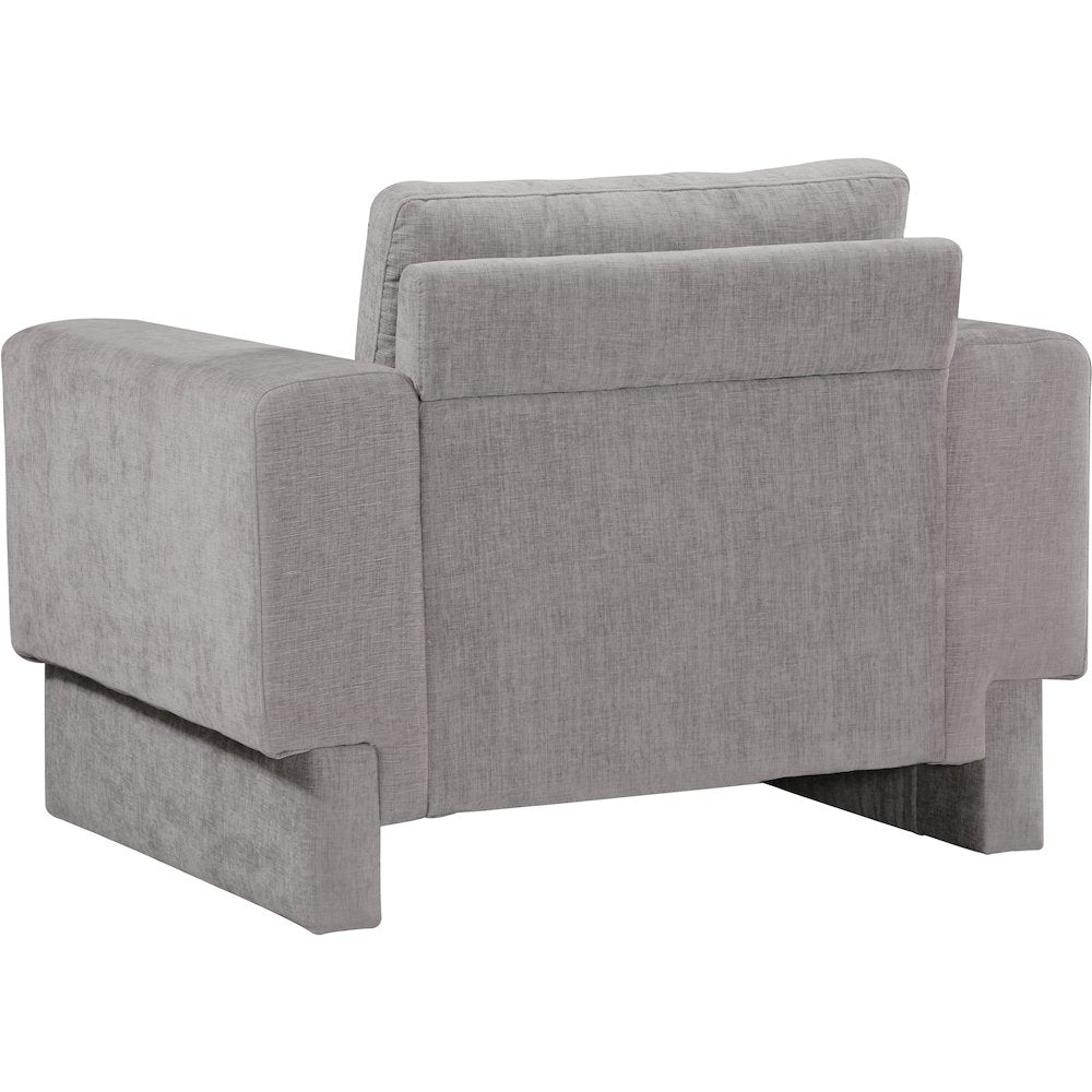 Madeline Grey Chenille Fabric Chair