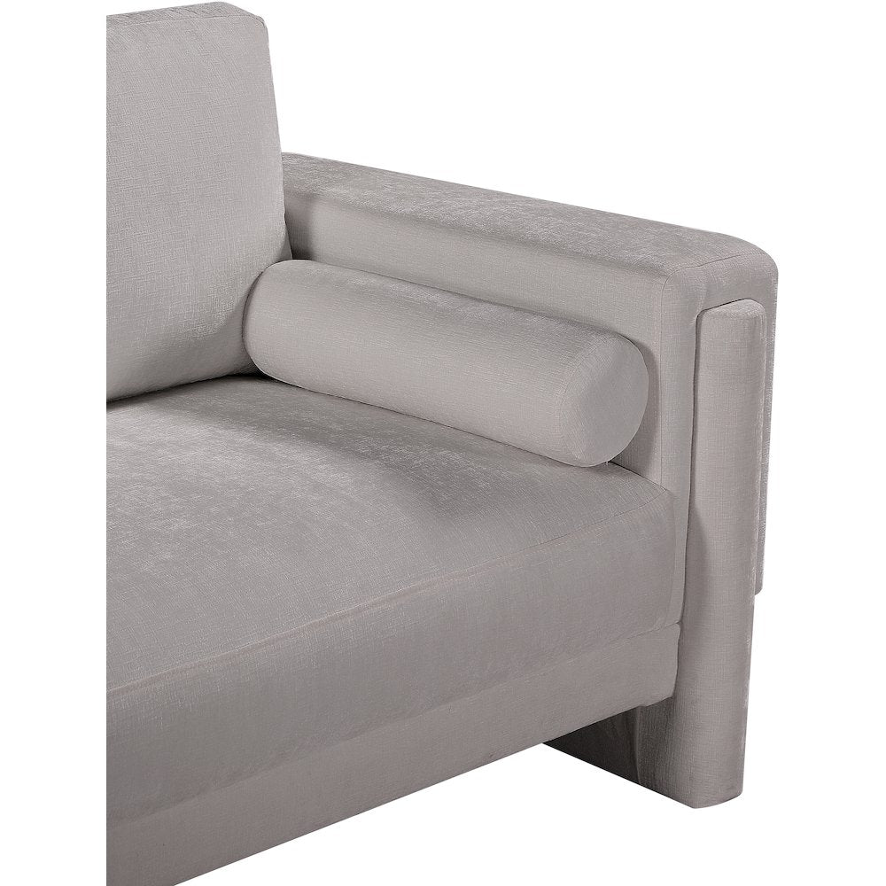 Madeline Grey Chenille Fabric Chair