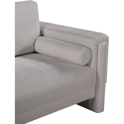 Madeline Grey Chenille Fabric Chair
