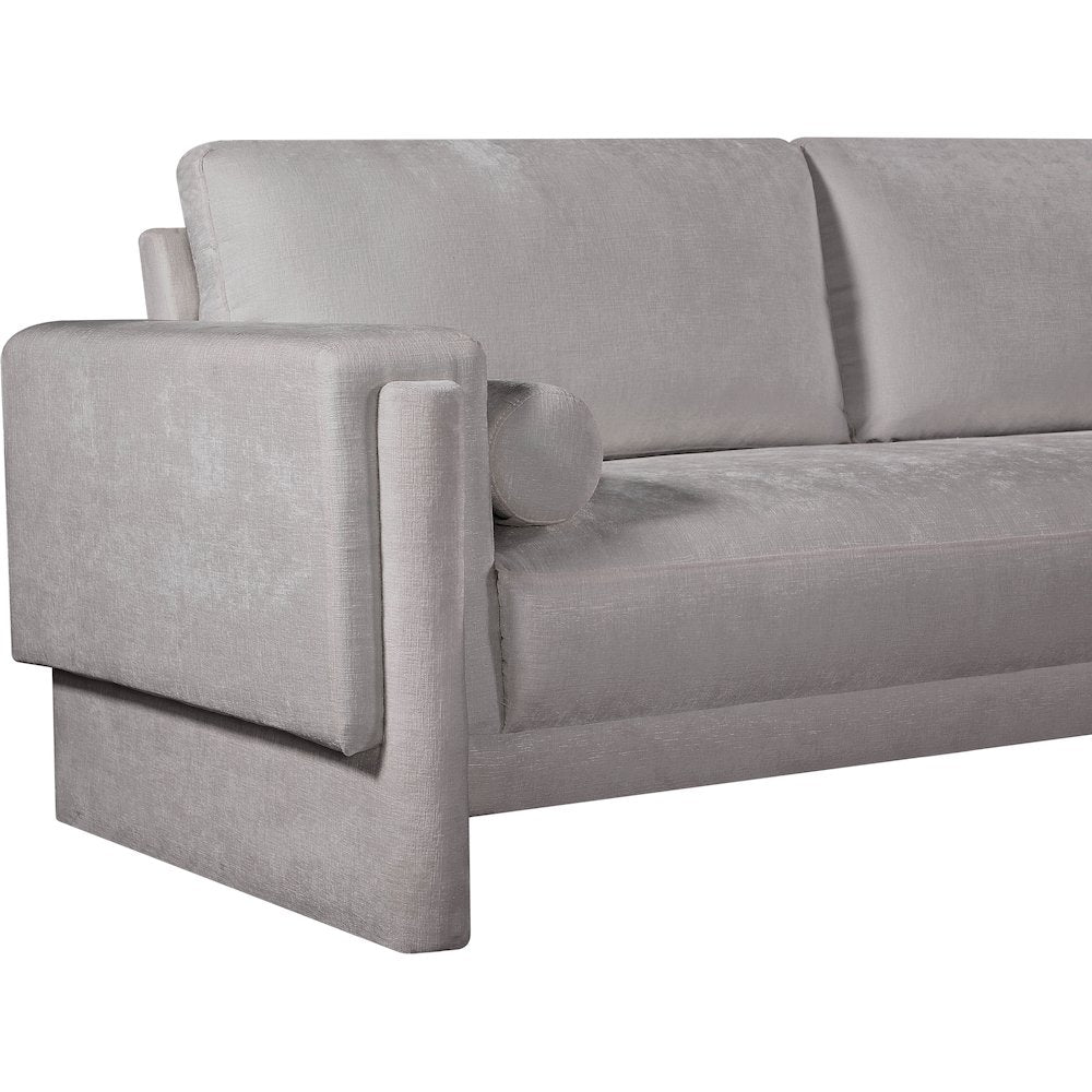 Madeline Grey Chenille Fabric Sofa