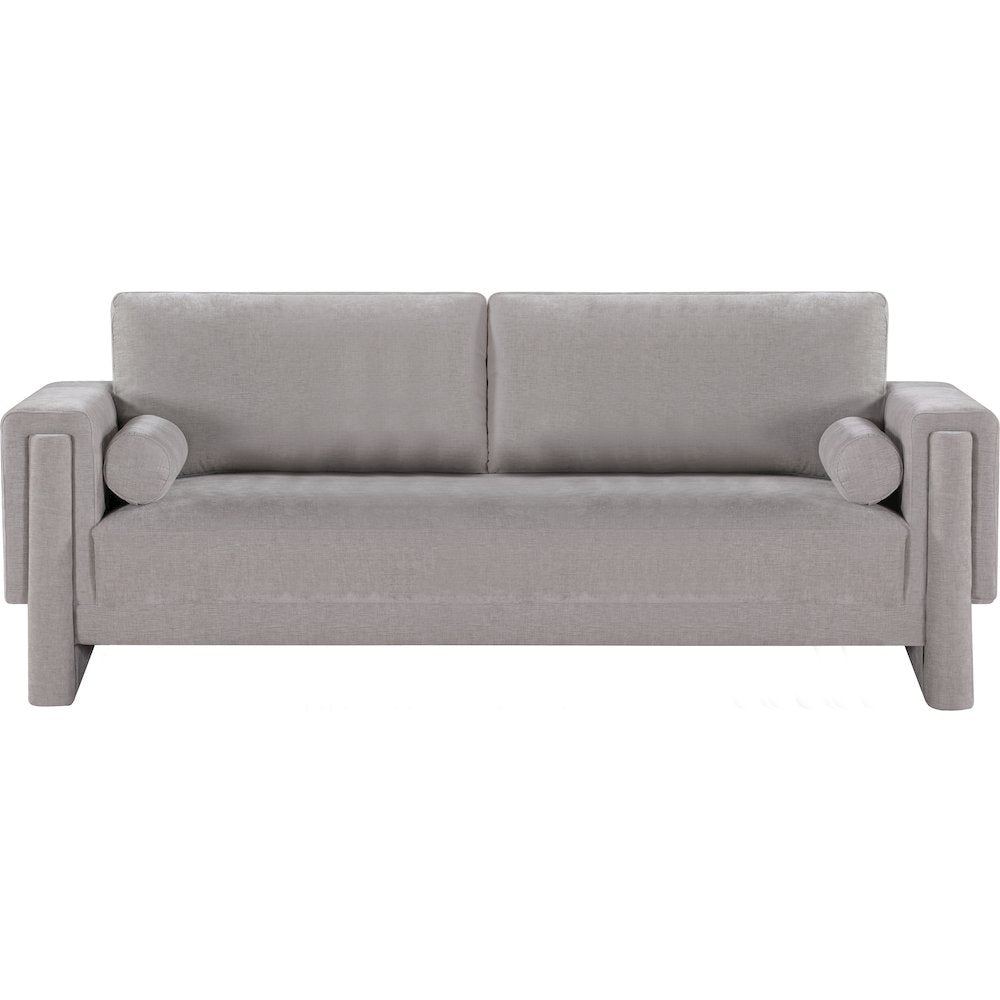 Madeline Grey Chenille Fabric Sofa