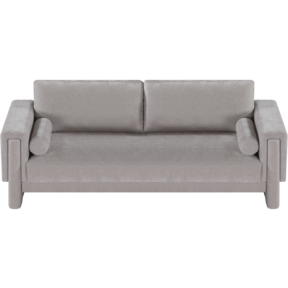 Madeline Grey Chenille Fabric Sofa