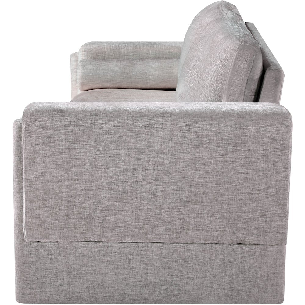 Madeline Grey Chenille Fabric Sofa