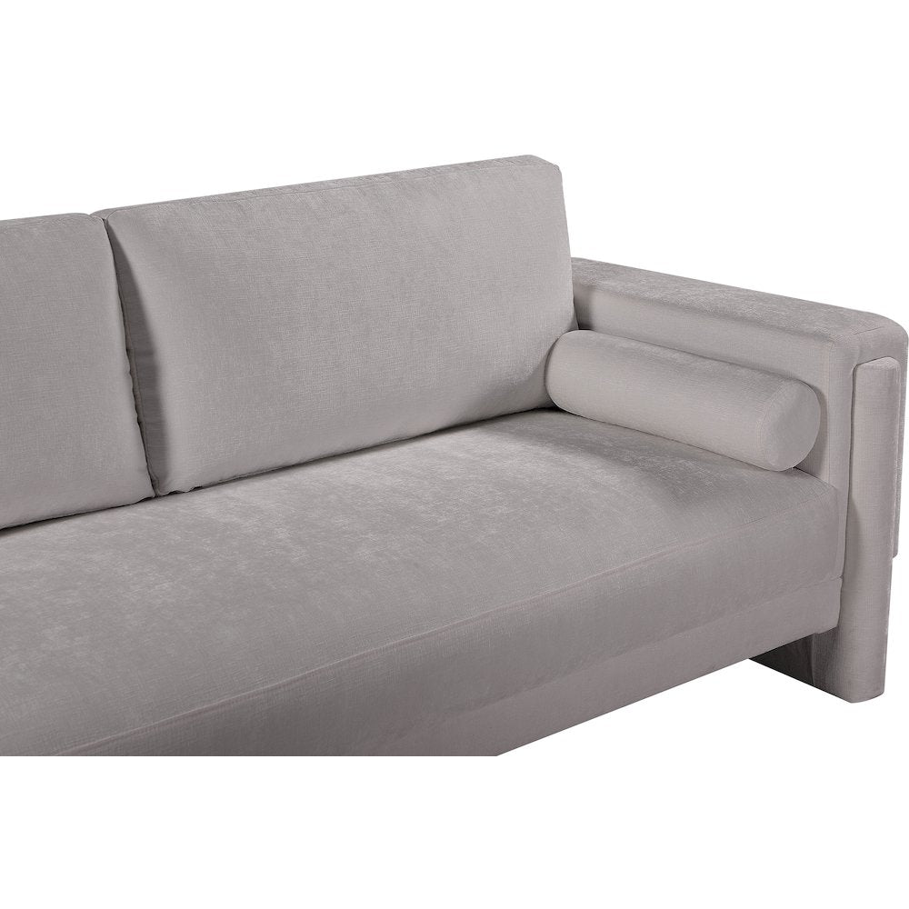 Madeline Grey Chenille Fabric Sofa