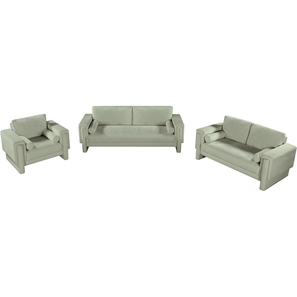 Madeline Mint Chenille Fabric Chair