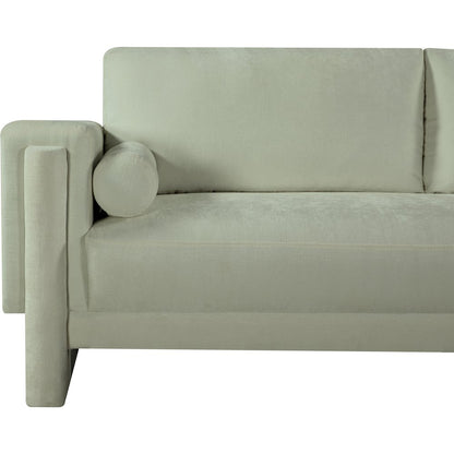 Madeline Mint Chenille Fabric Loveseat