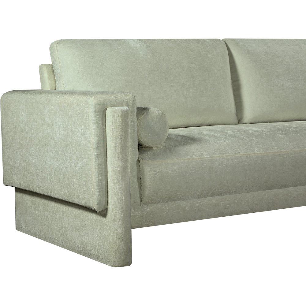 Madeline Mint Chenille Fabric Sofa