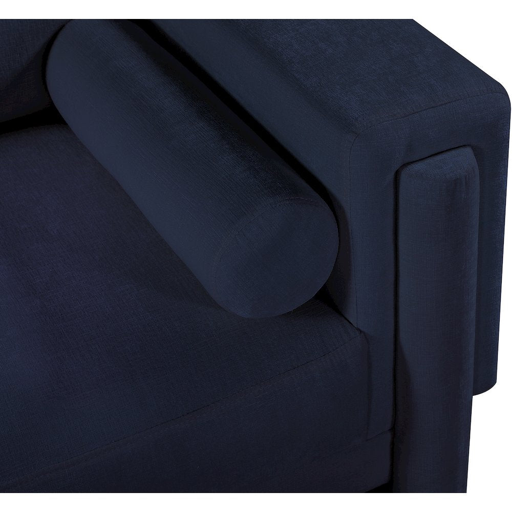 Madeline Navy Chenille Fabric Chair