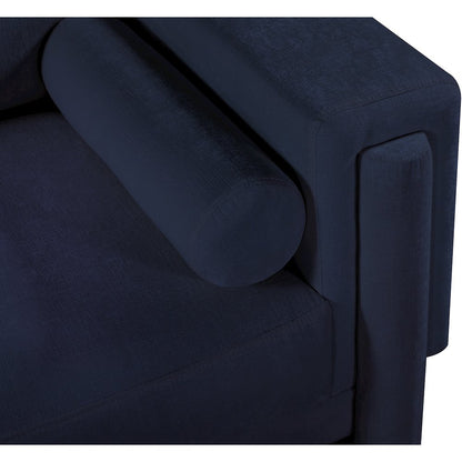 Madeline Navy Chenille Fabric Chair