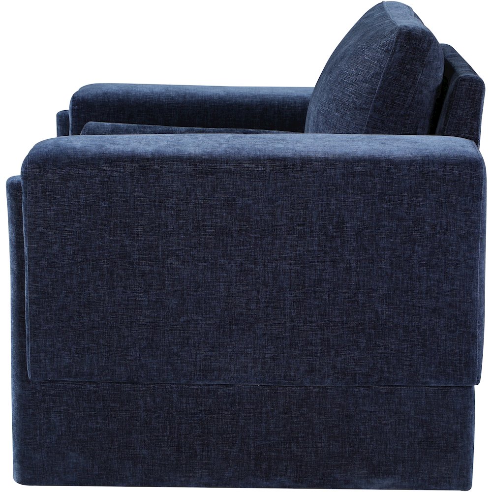 Madeline Navy Chenille Fabric Chair