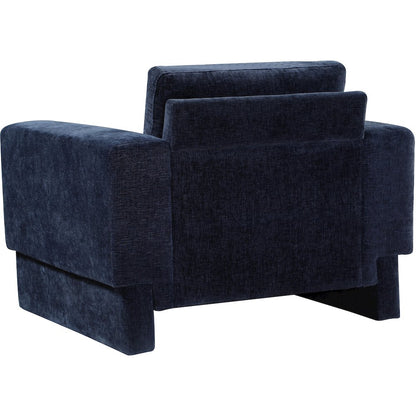 Madeline Navy Chenille Fabric Chair