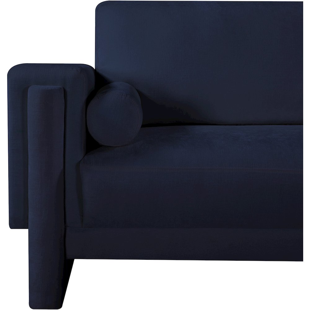 Madeline Navy Chenille Fabric Chair