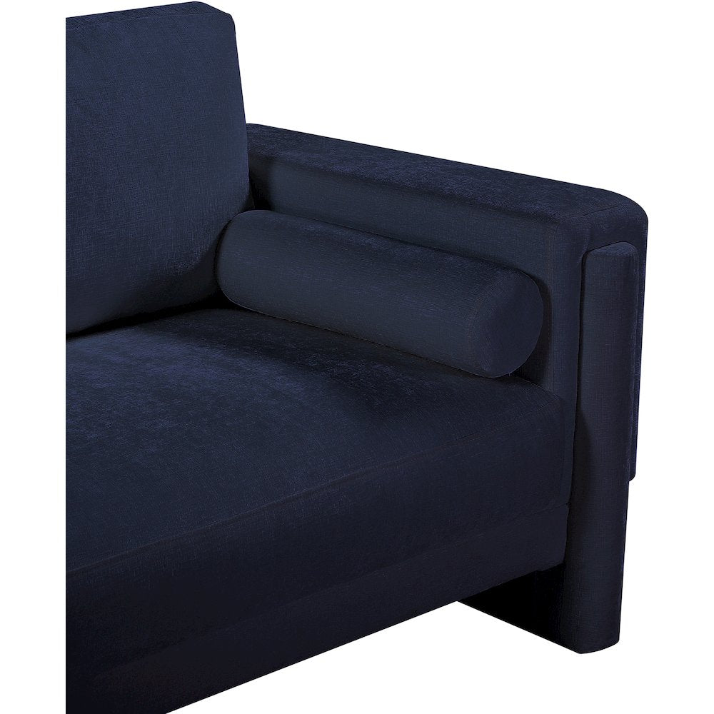 Madeline Navy Chenille Fabric Chair