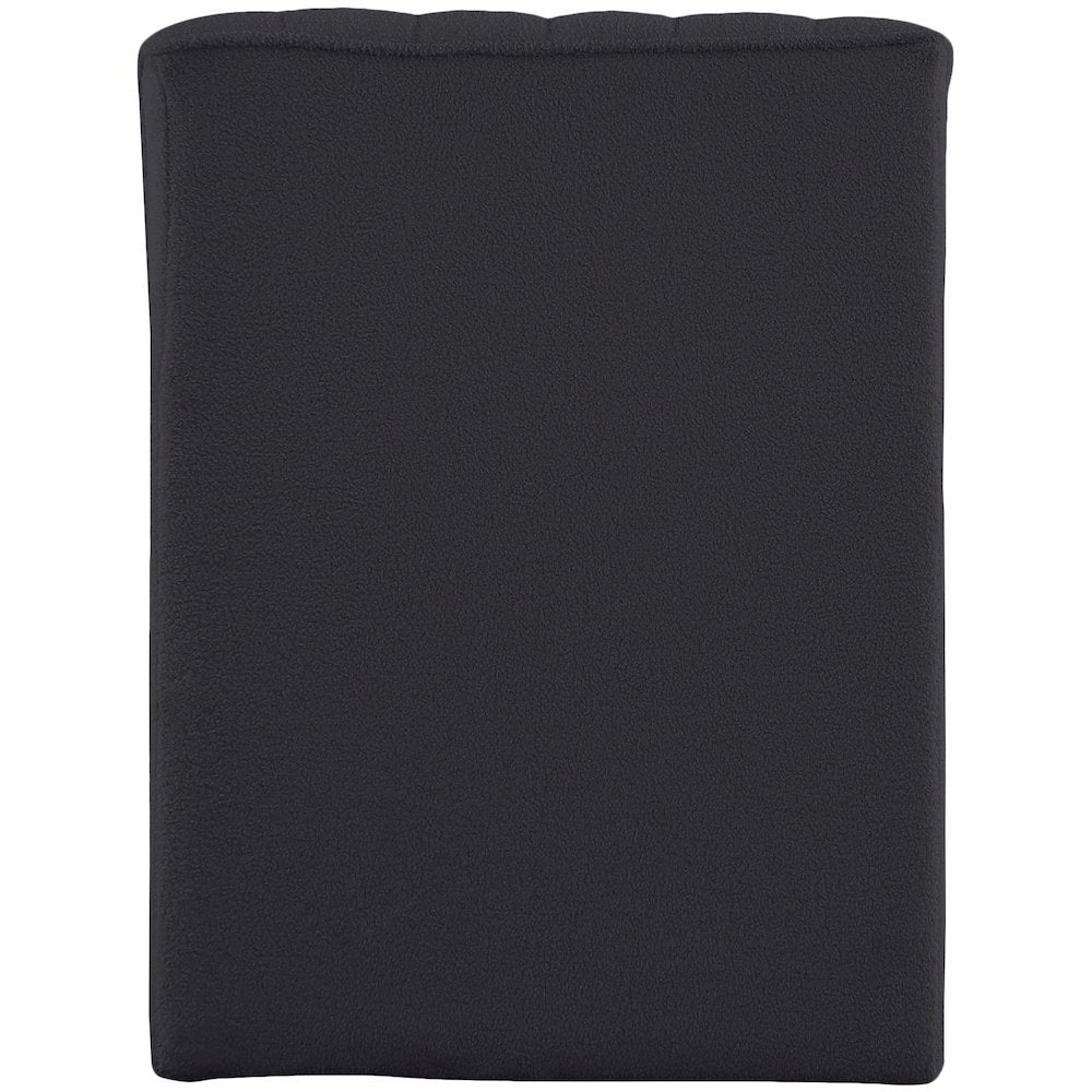 Orian Black Teddy Fabric Chaise