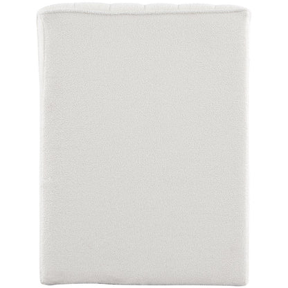 Orian Cream Teddy Fabric Chaise