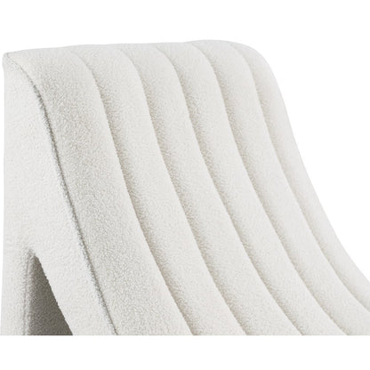 Orian Cream Teddy Fabric Chaise