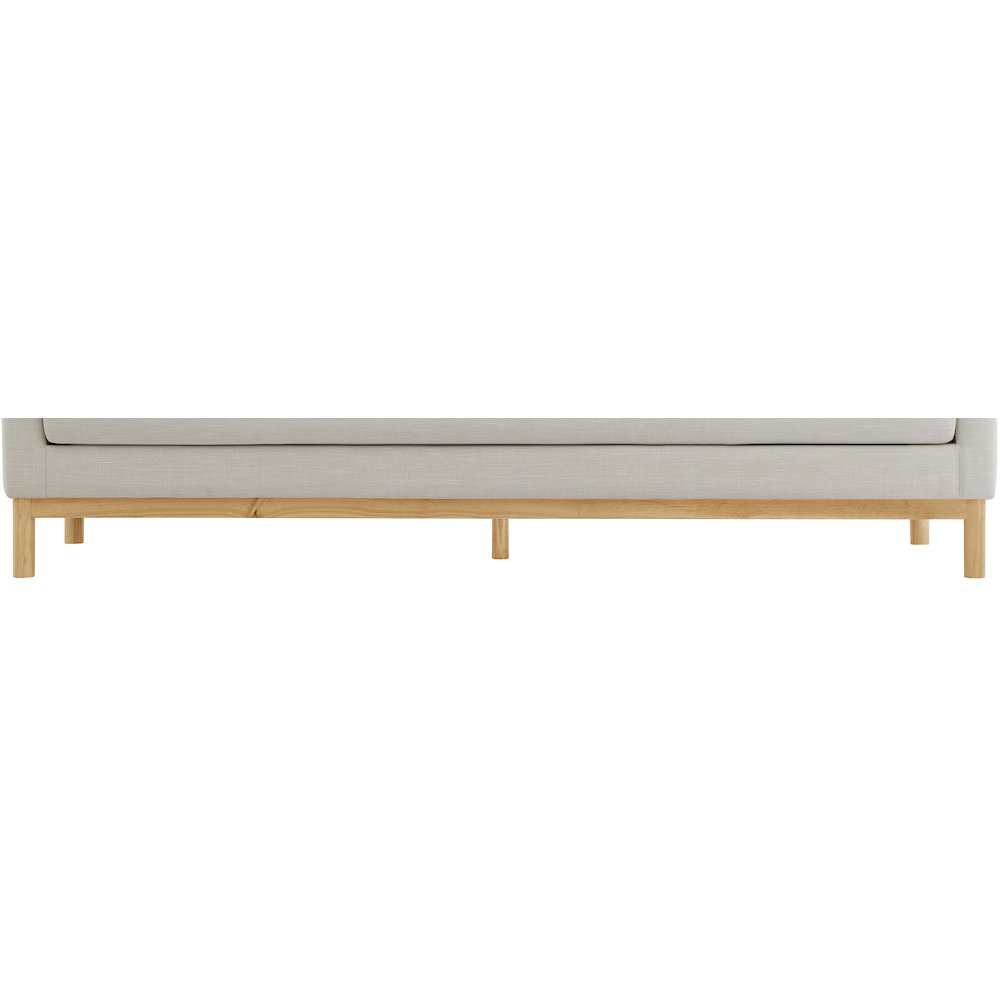Langham Beige Linen Textured Fabric Sofa