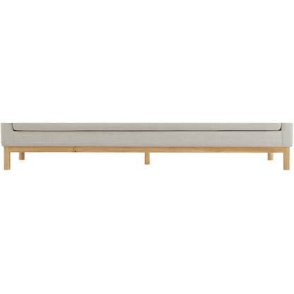 Langham Beige Linen Textured Fabric Sofa
