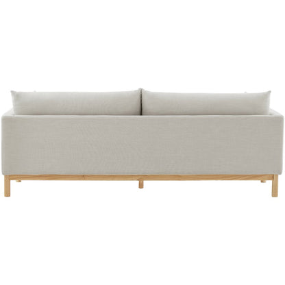 Langham Beige Linen Textured Fabric Sofa