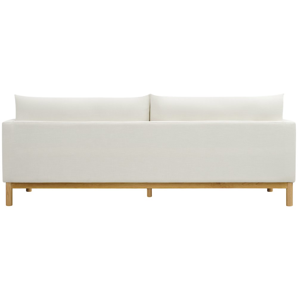 Langham Cream Linen Textured Fabric Sofa