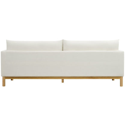 Langham Cream Linen Textured Fabric Sofa
