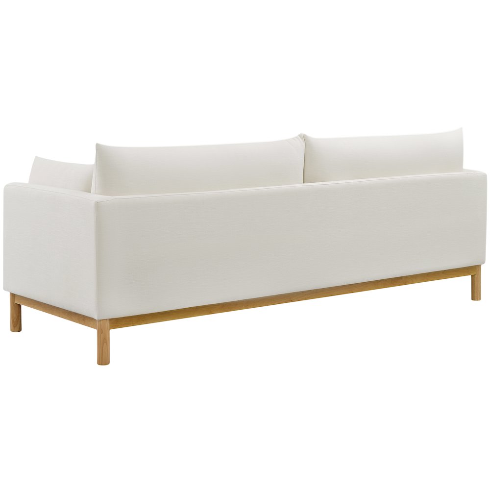 Langham Cream Linen Textured Fabric Sofa